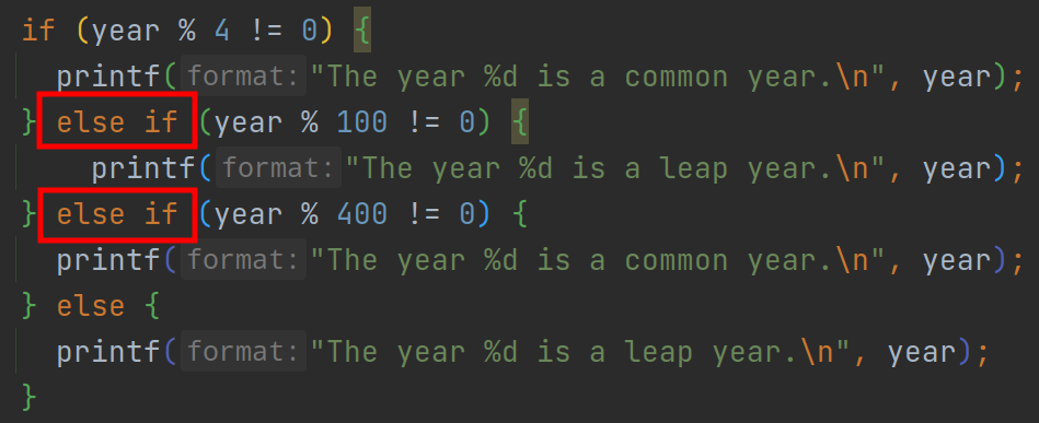 Leap Year using elseif